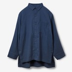 Nercocia.（ネルコッチャ）ダブルガーゼ 前開き シャツ セットアップ「Navy」（N121C716）N121C402/N121C203