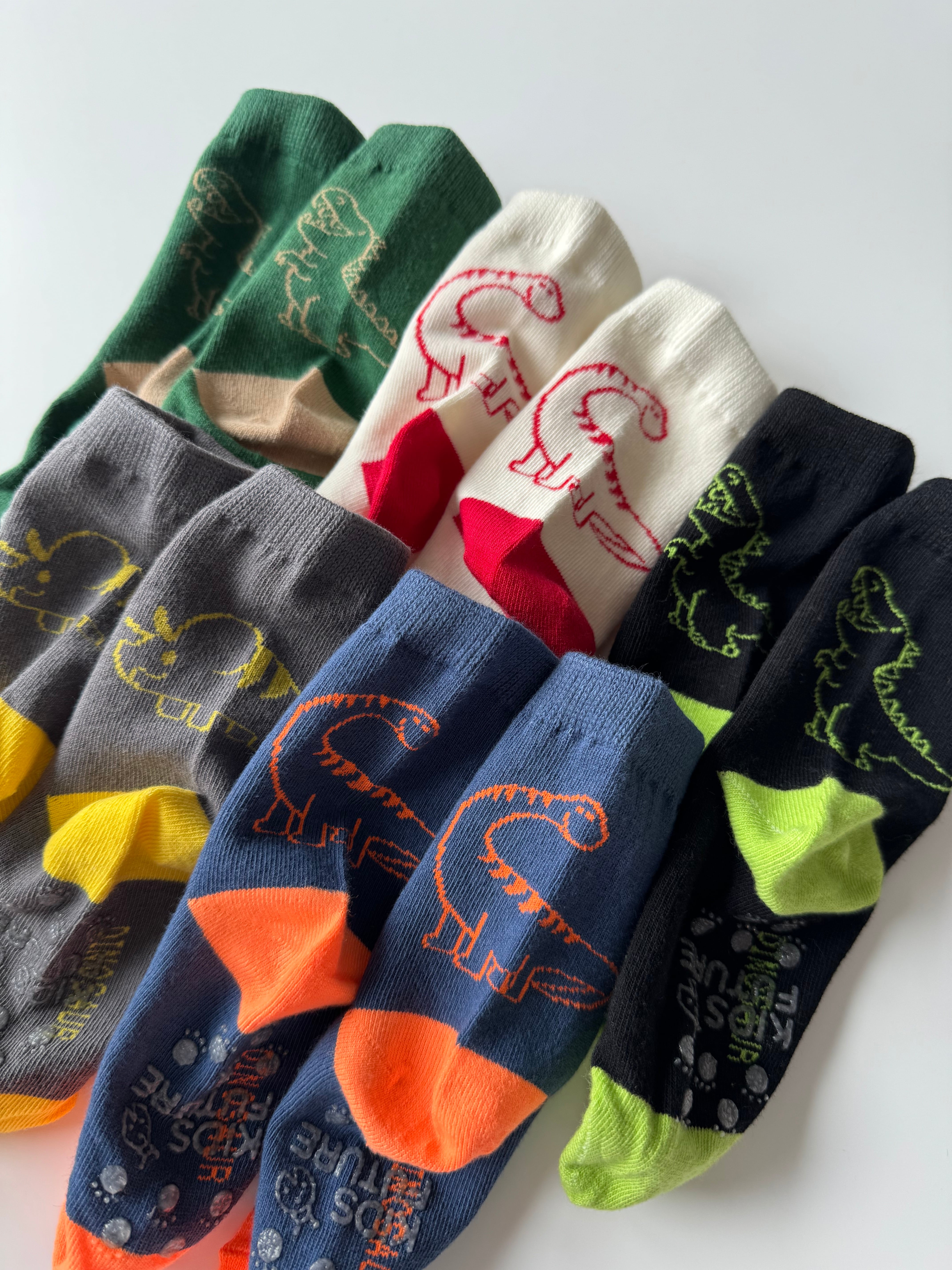 カラフルキョウリュウ socks 5set（10〜22cm）3582