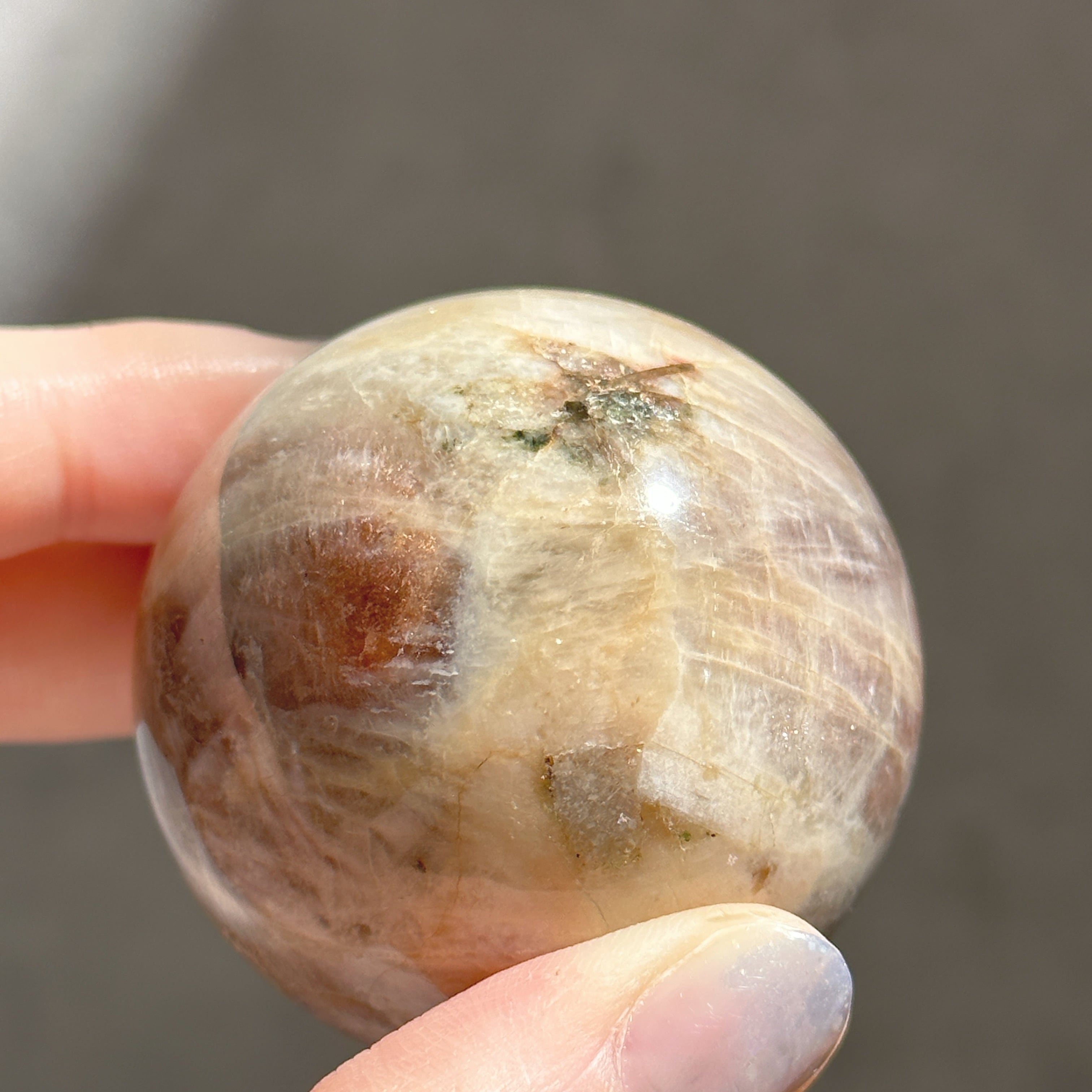 サン＆ムーンストーン スフィア（丸玉）22◇Sun & Moon Stone Sphere