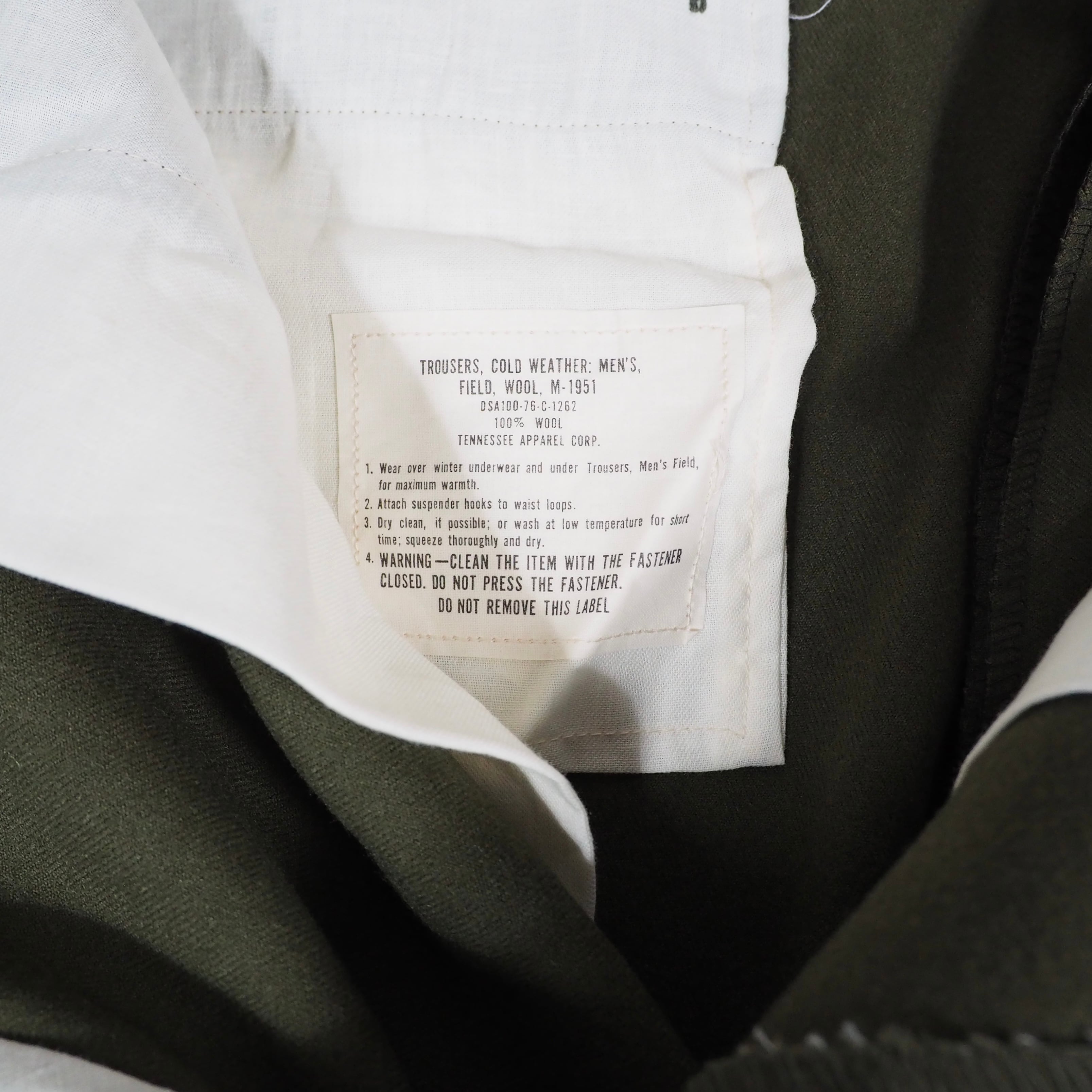 70's US.ARMY M51 Wool Trousers Medium-Short ウールトラウザーズ
