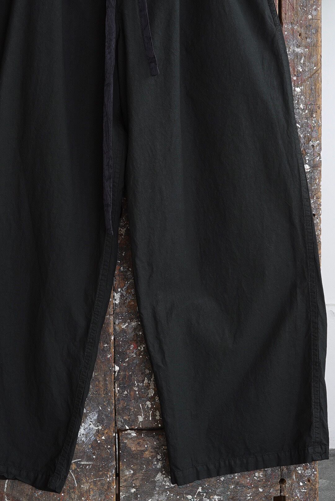CHEZ VIDALENC - PANTS COULISSE DROIT L102 / KHAKI ON BLACK | Brownie