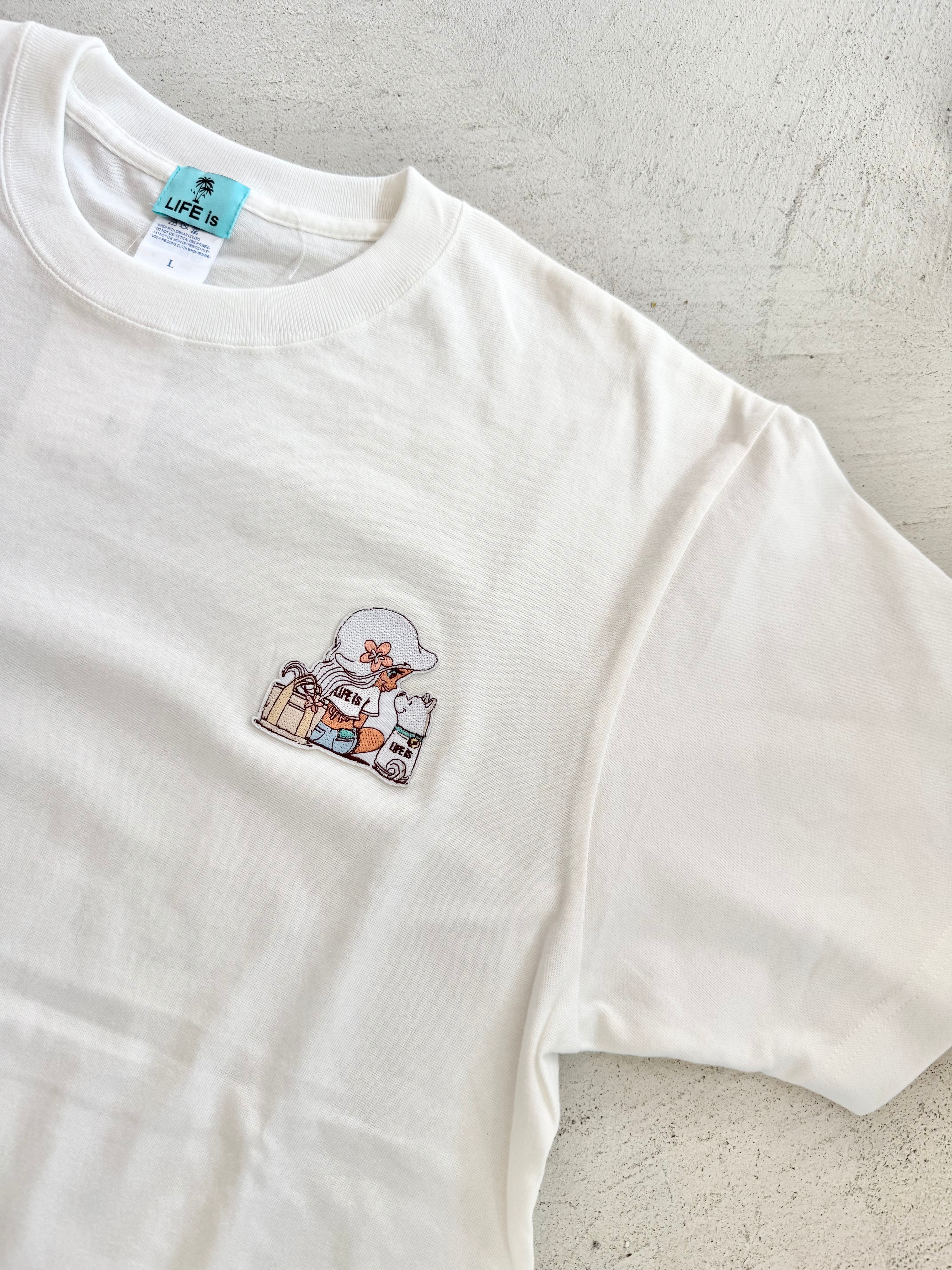 【mapuaコラボ】ワンポイント刺繍ワッペンTシャツ(Lani) ¥4,500(4,950)