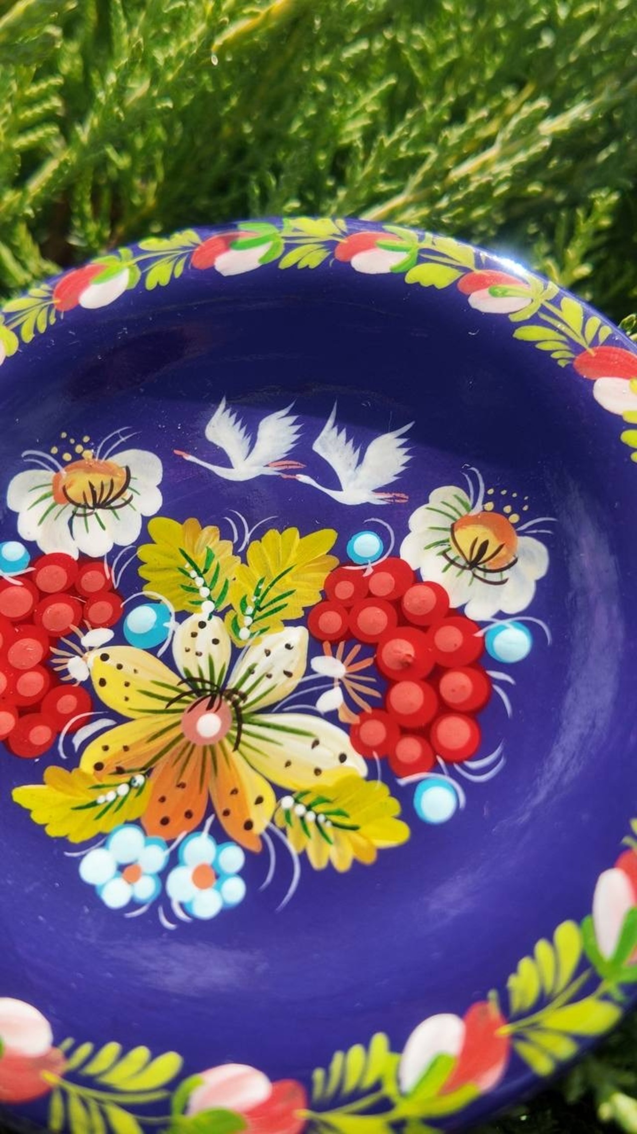 ペトリキフカ・プレート 10cm （Khomenko） - 1