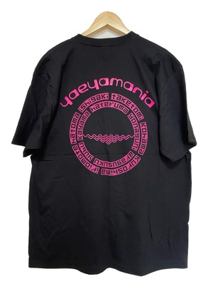 yaeyamania 半袖Tシャツ　ヤエヤマニアＳ/Ｓ　ブラック×ピンク