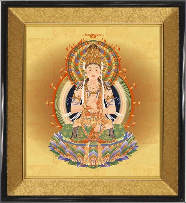 聖観世音菩薩（色紙額） | 復興菩薩とデジタルアート仏画〜松井光雲