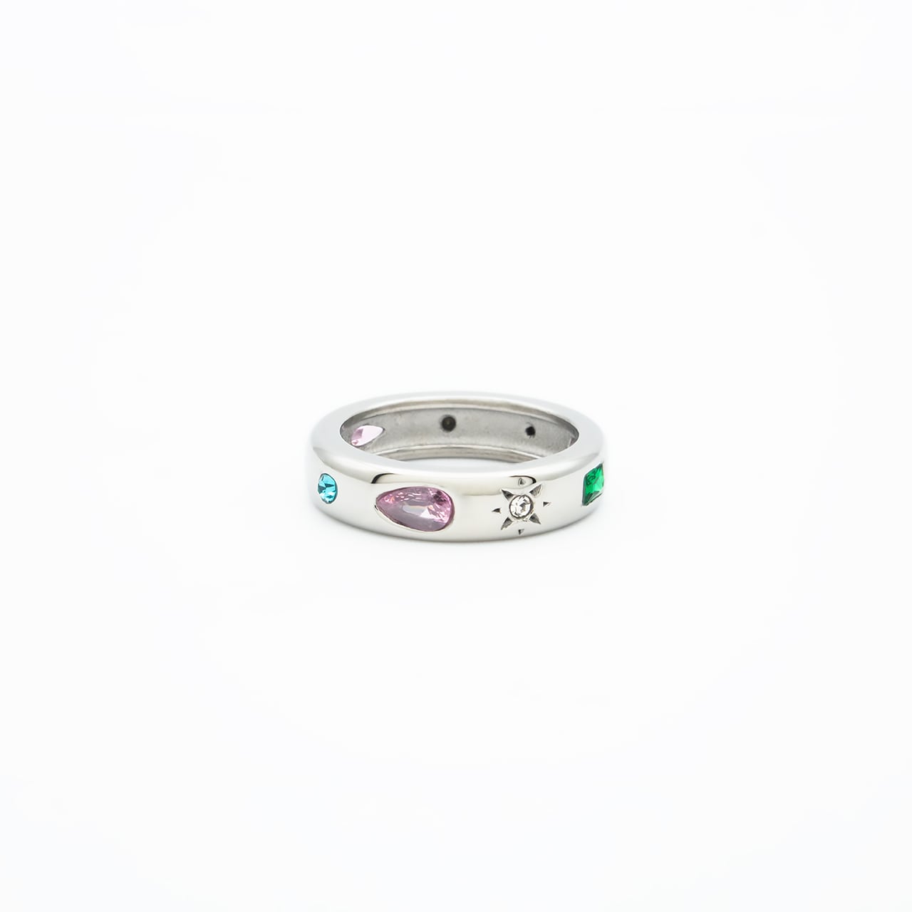 multi color stone ring | FLORES