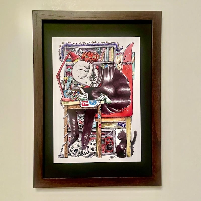 FILSWITCH SKULL」額入りミニポスター (O) | filswitch