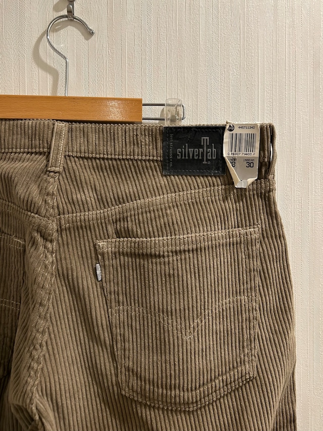 Dead Stock!! 1998s Levi's Silvertab "Buggy" Wide Pitch Corduroy Pants【DST】