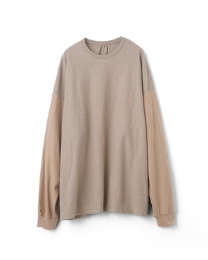 refomed "REVERSIBLE L/S TEE〔BEIGE〕"