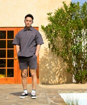 【#Re:room】EMBROIDERY SWEAT SHORTS［REP211］