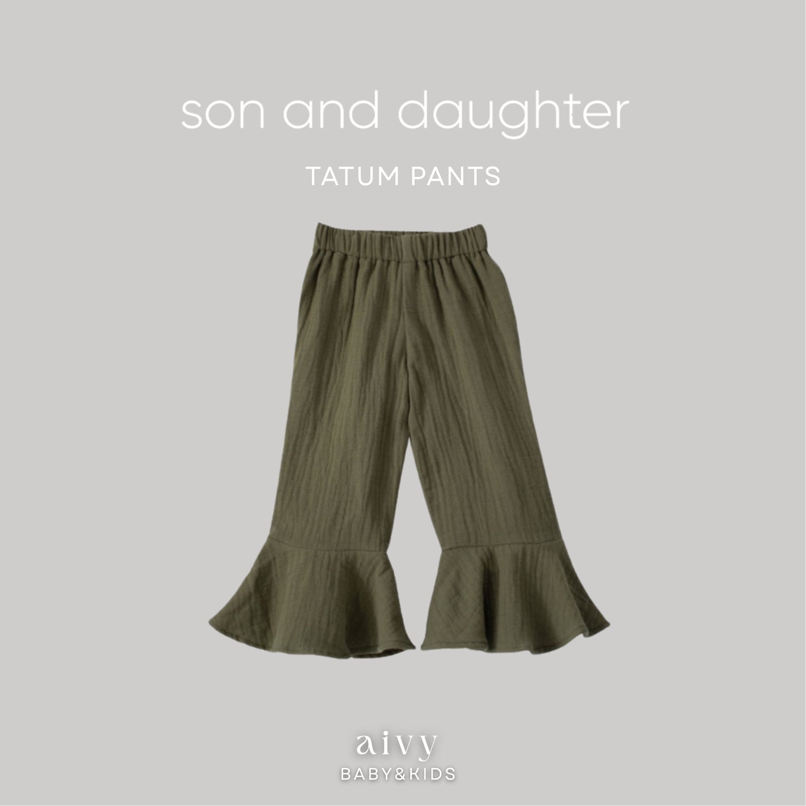 【即納/送料無料】son and daughter / Tatum Pants