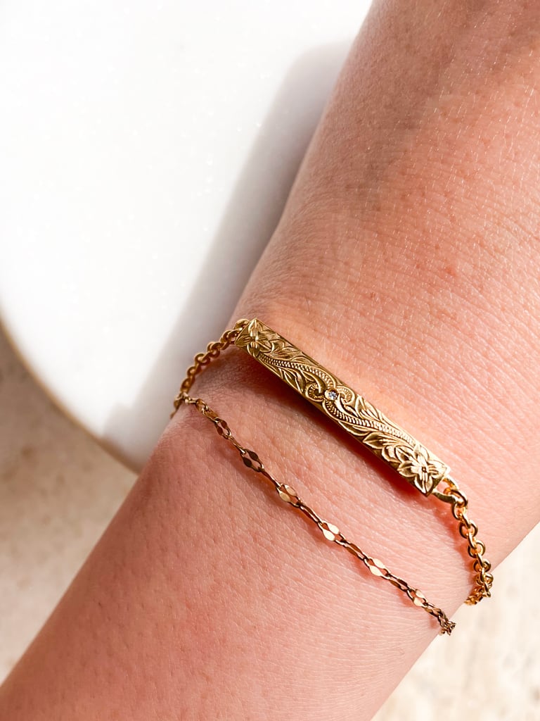 シンプルバーブレスレット M/L《名入れ刻印無料》 | 次世代ジュエリー