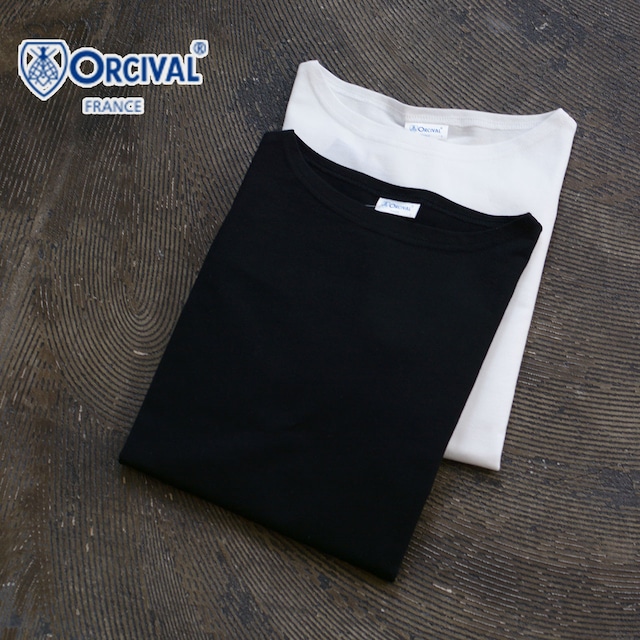 ORCIVAL [オーチバル・オーシバル] W BOAT NECK CROPPED P.O.-SOLID- [OR-C0334BFJ-S] ボートネック クロップドプルオーバー・無地・ボートネック・ドロップショルダー・クロップド丈・コットンジャージー・LADY'S [2024SS]