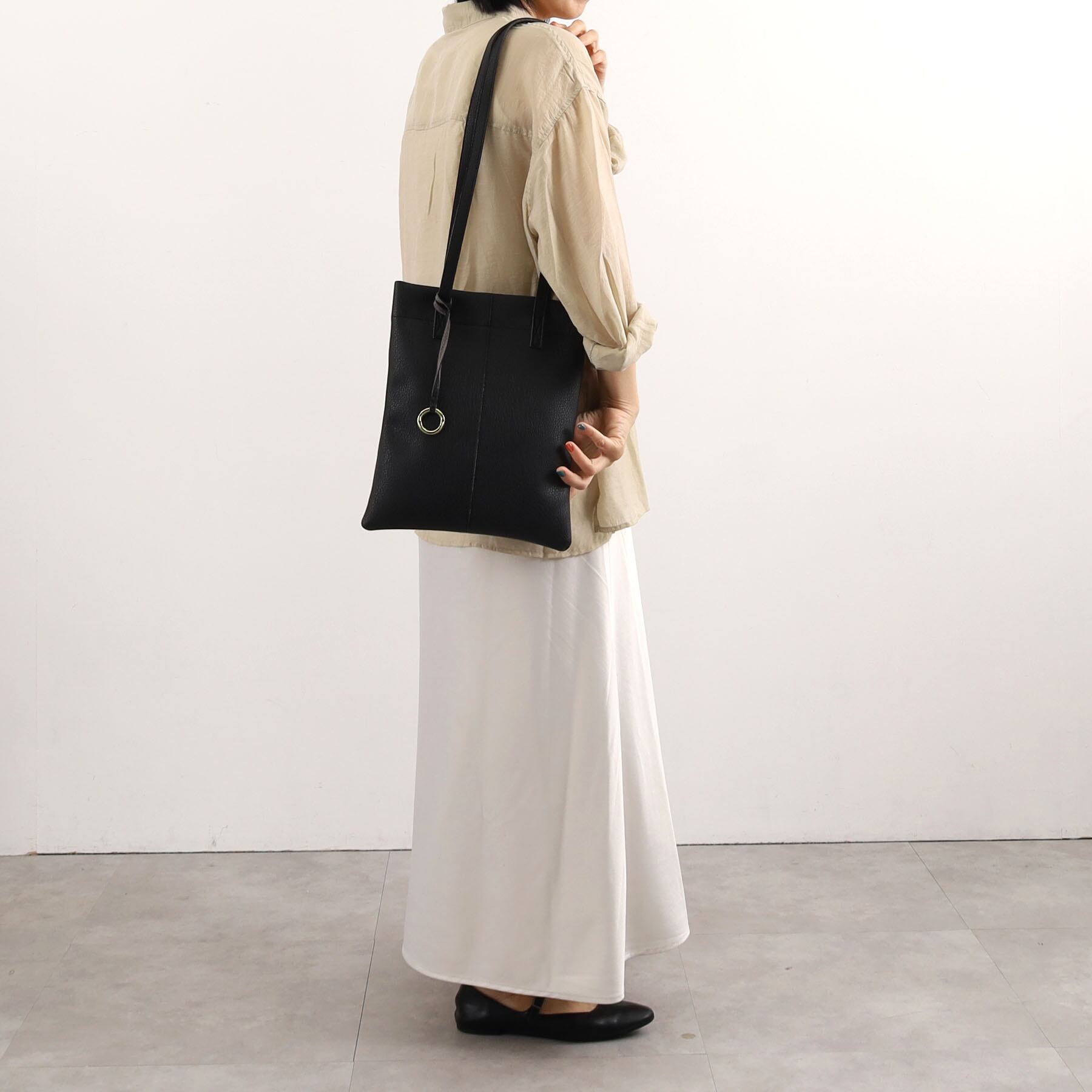 dean（ディーン） medium shoulder ハンドバッグ ピンク ハンドル