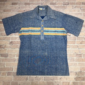 Ⓚ1970s OCEAN PACIFIC S/S LIEN SHIRT