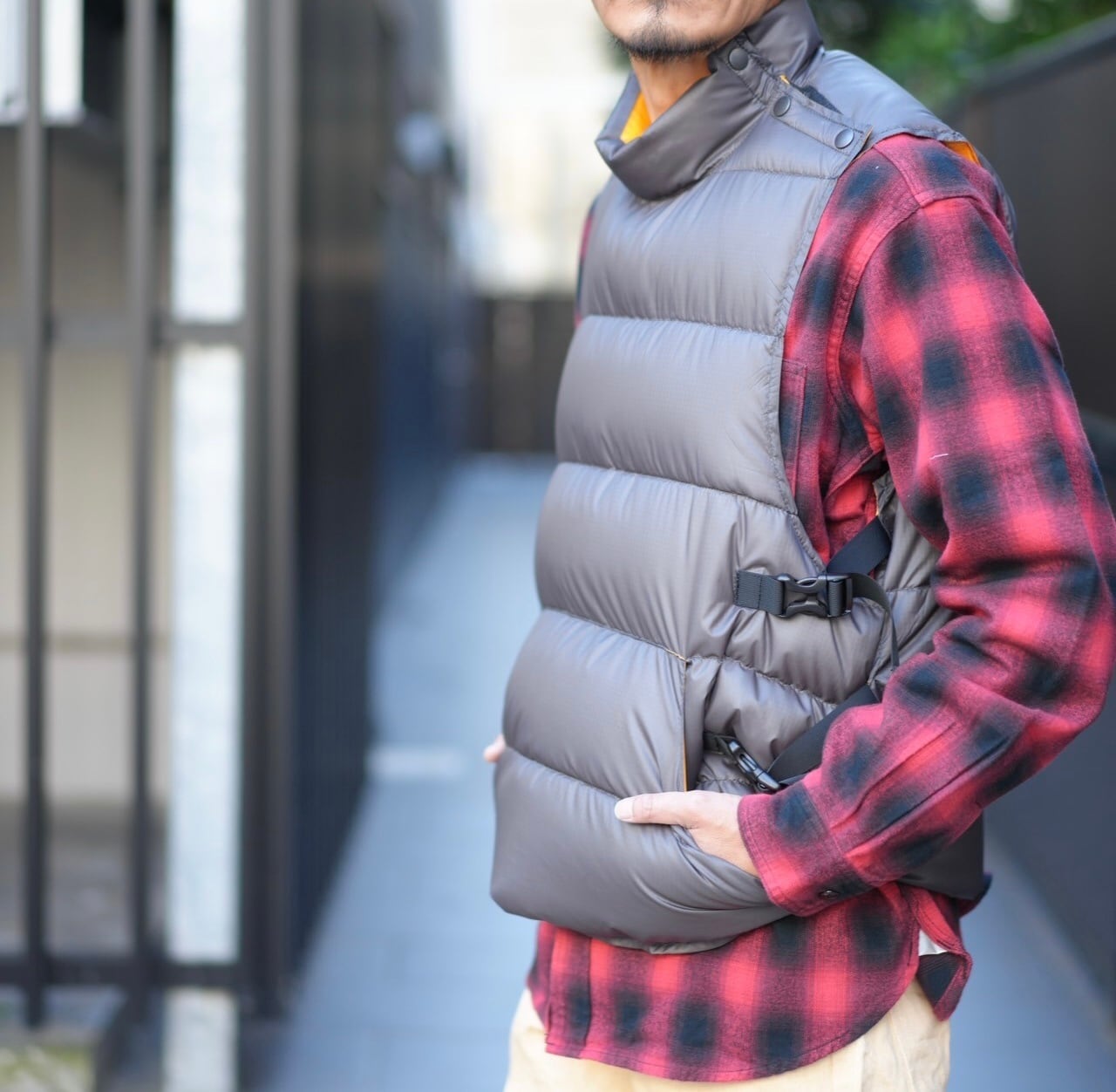 ジャケット・アウター riprap DOWN NOT LIFE JKT Riprap(リップラップ) / DOWN NOT LIFE JACKET -GRAY/YELLOW-(RRJ1604