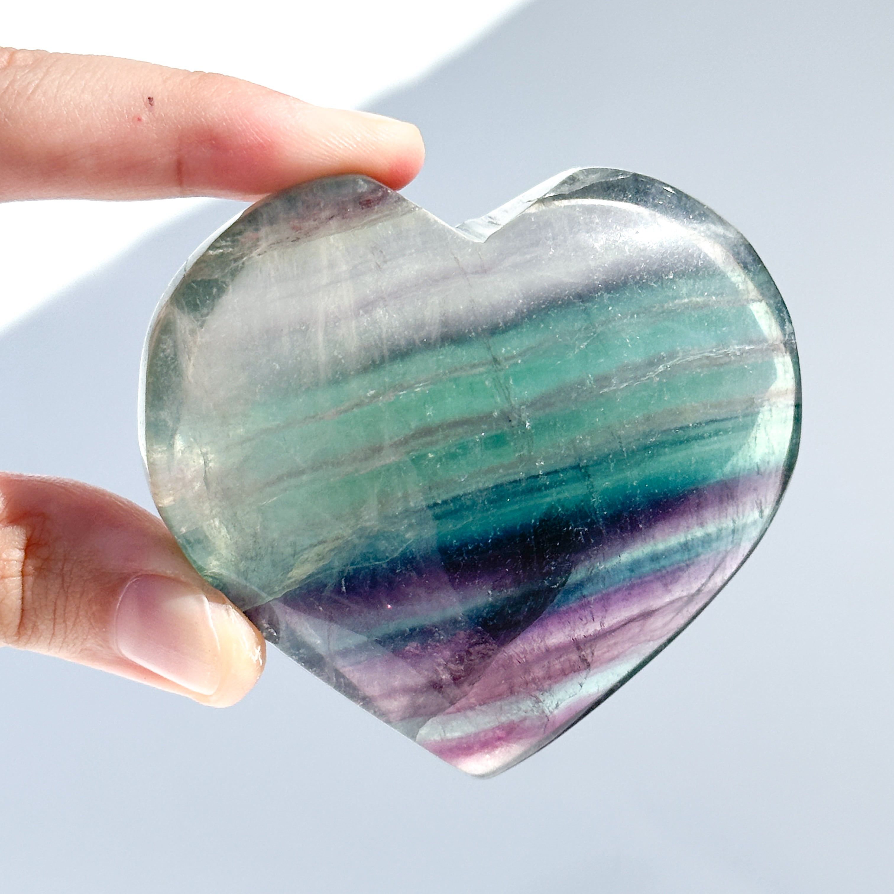 レインボーフローライト ハート35◇ Rainbow Fluorite ◇天然石・鉱物 レインボーフローライト ハート35◇ Rainbow Fluorite ◇天然石・鉱物