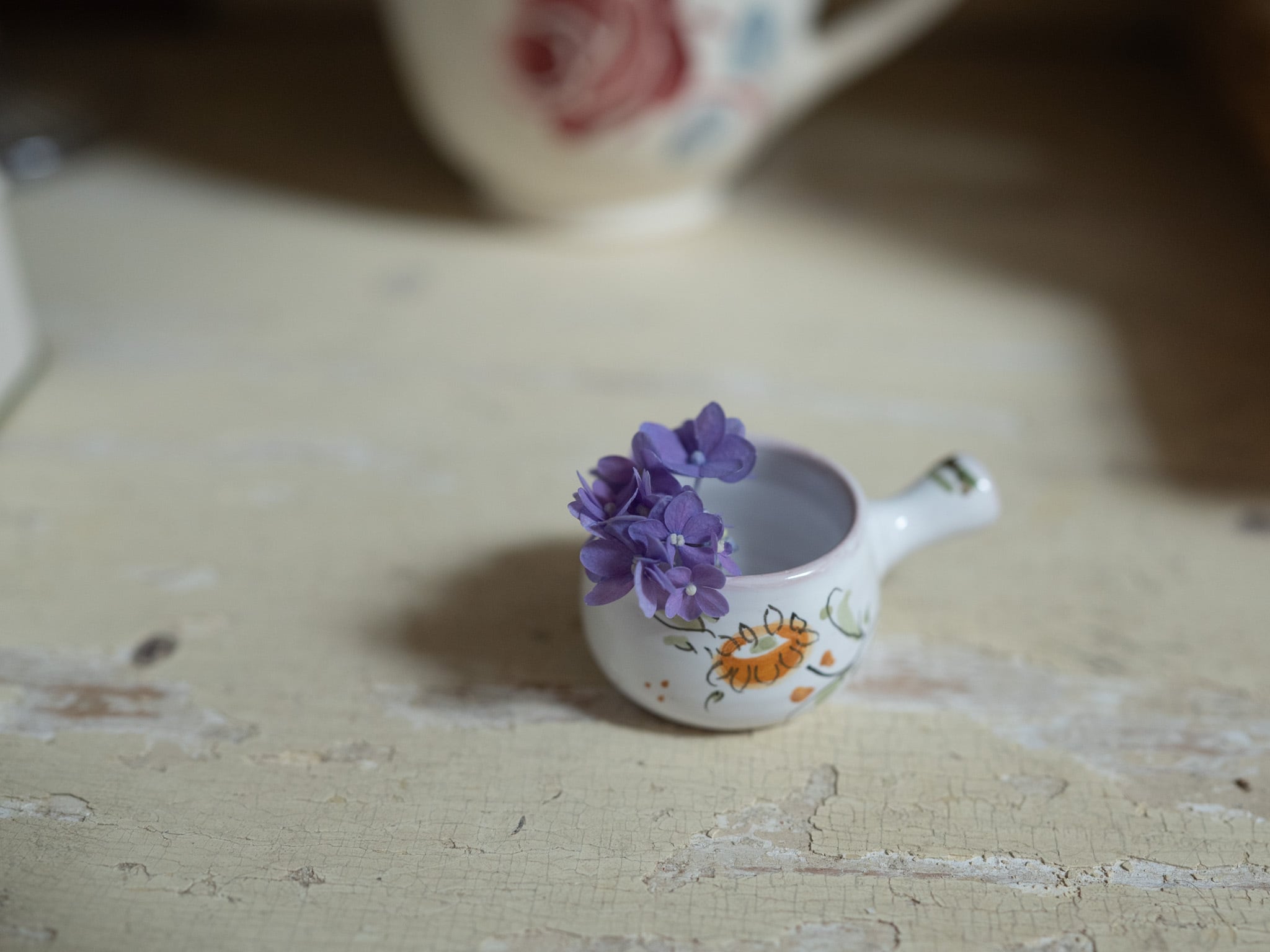 陶器の小さなクリーマー フランスアンティーク