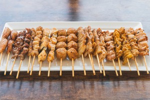 【特典つきプラン】阿蘇天然水若鶏の焼き鳥（梅雨の呑み倒れ【昼】）