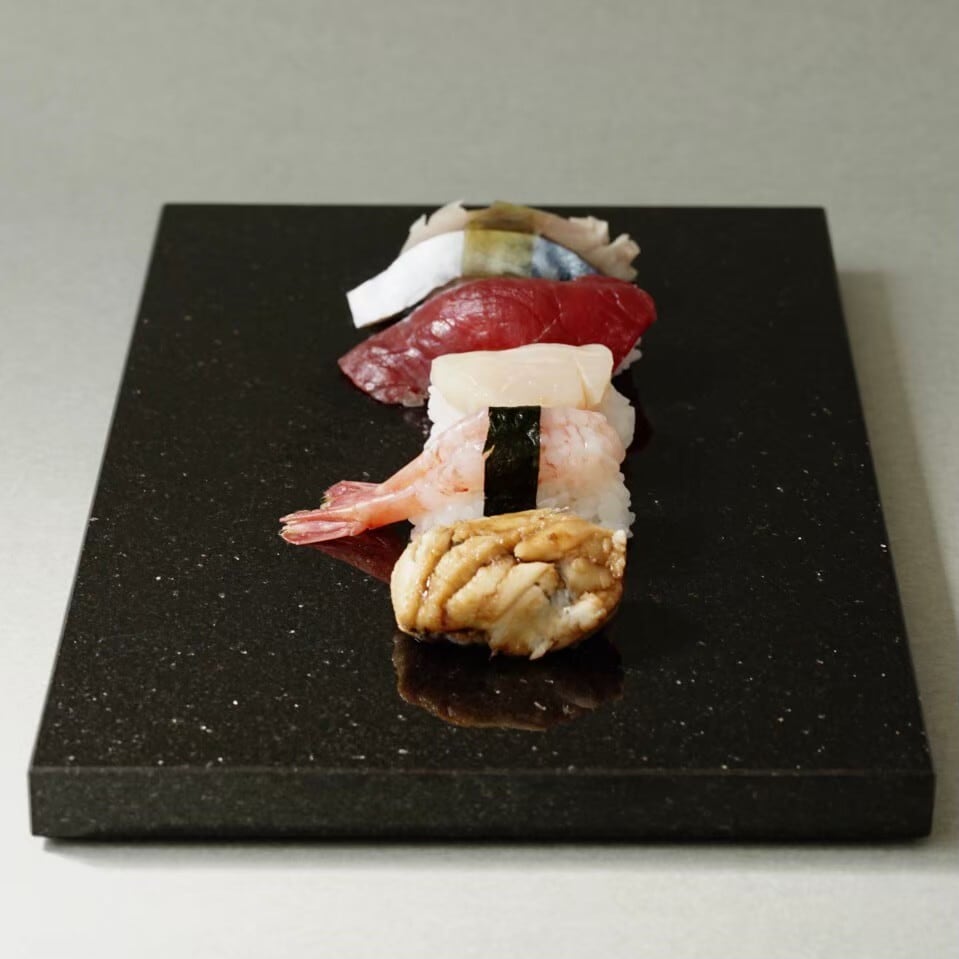 寿司下駄/大【黒御影石】 | INASE 石工がつくる、石の作品