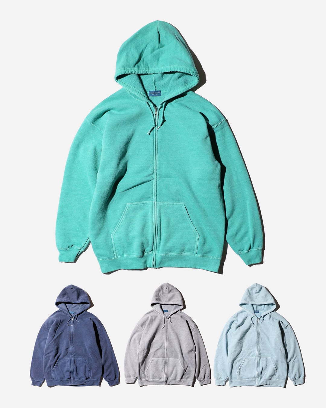 TOWNCRAFT｜Pigment full zip hoodie -4色- | PROOF