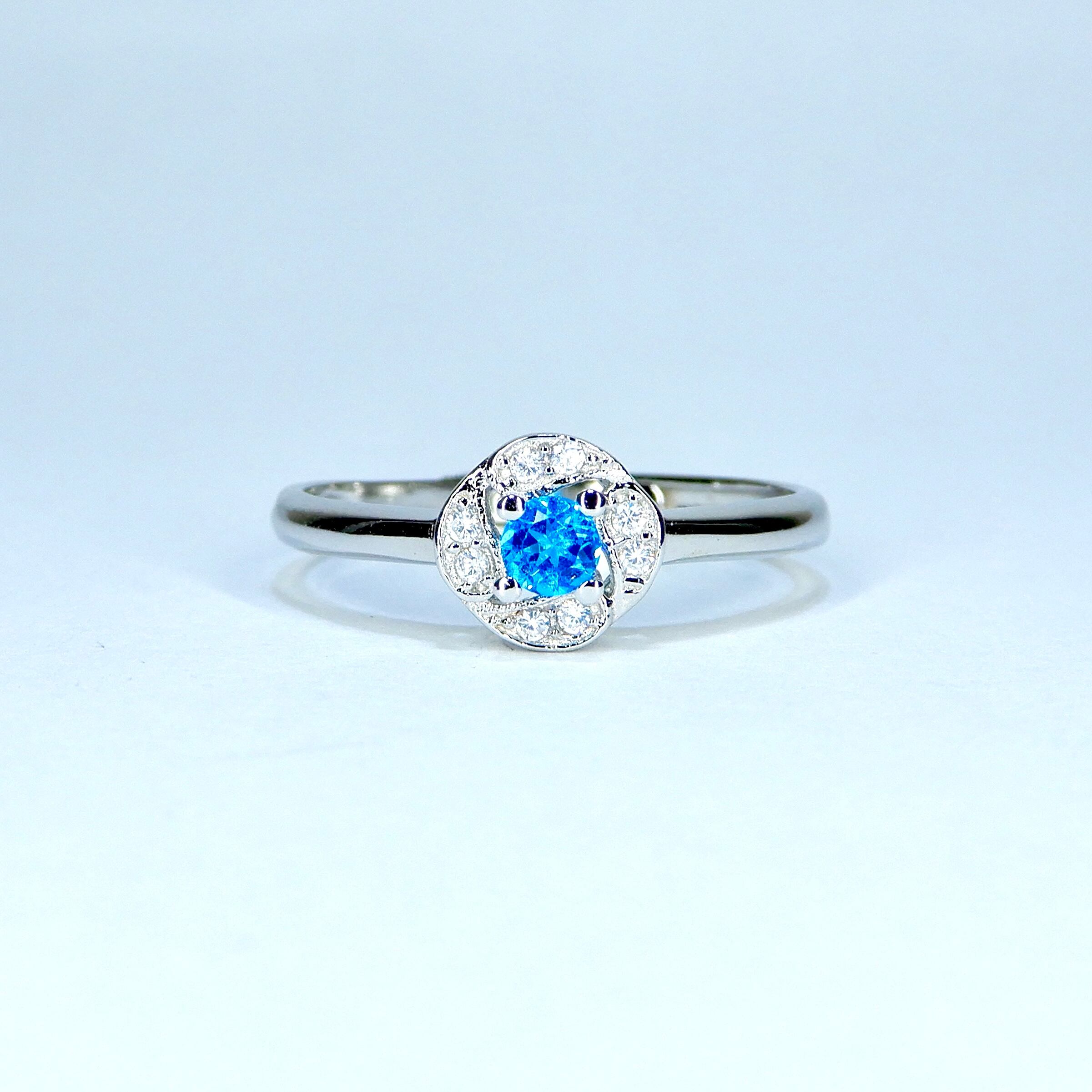 一輪Ring♦︎ネオンブルーアパタイト♦︎