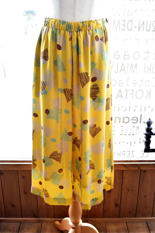 ZAKURA(ザクラ) 25A/W 銀杏プリントキュロットパンツ