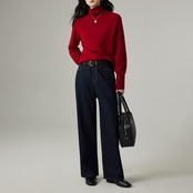 クラシカル ルーズフィットデニムパンツ H0042