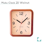 KATOMOKU muku clock 19 ウォールナット km-133WA 掛け時計