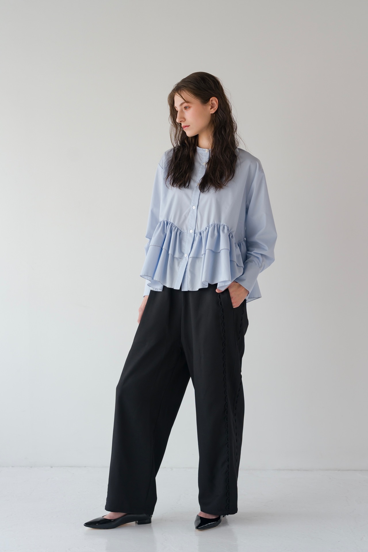 スカラップラインパンツ［70016］