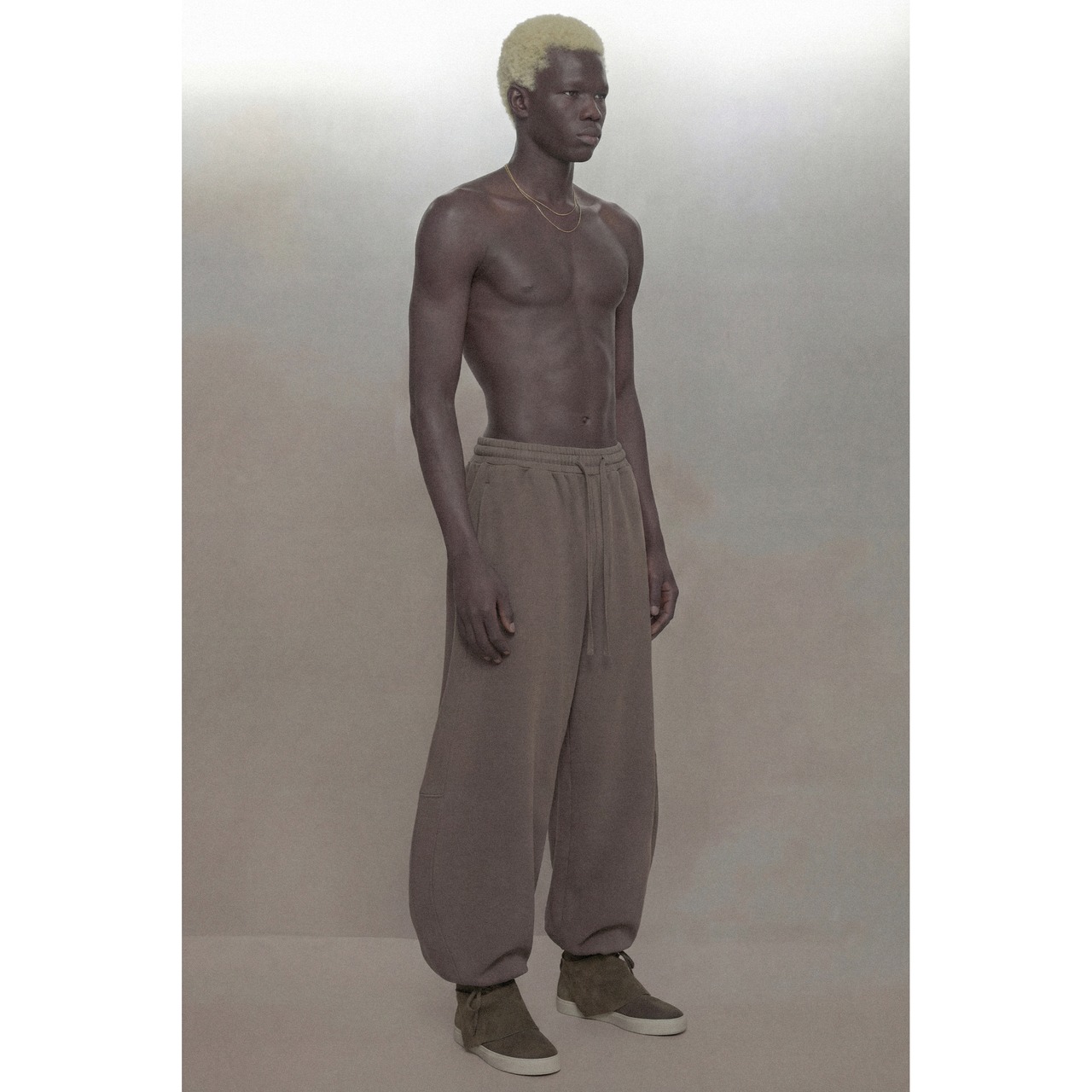 GEECHOOSEMONEY ヘビーウェイト ワイドカーブスウェットパンツ