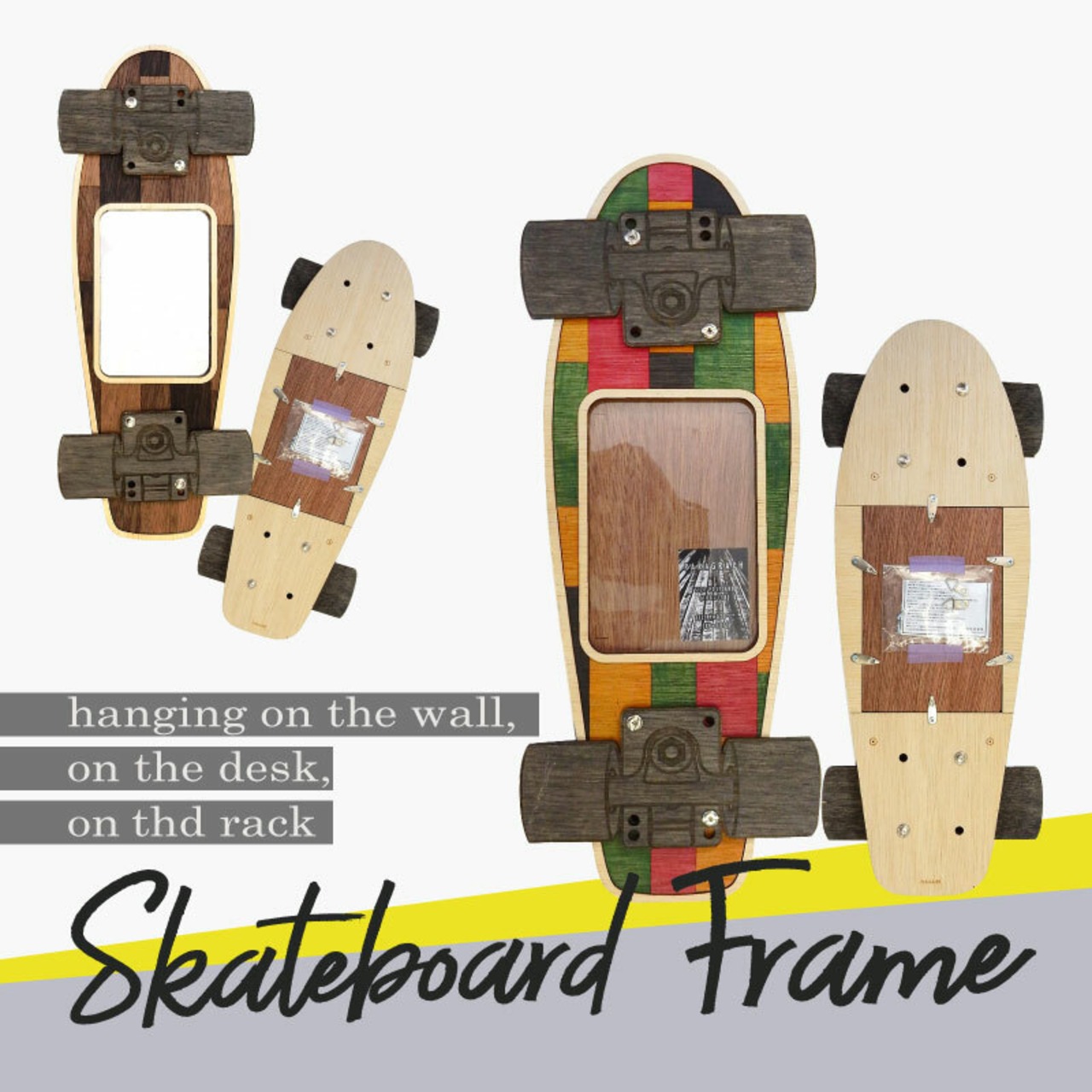 CRUISER SKATEBOARD FRAME スケート ボード フレーム インテリア