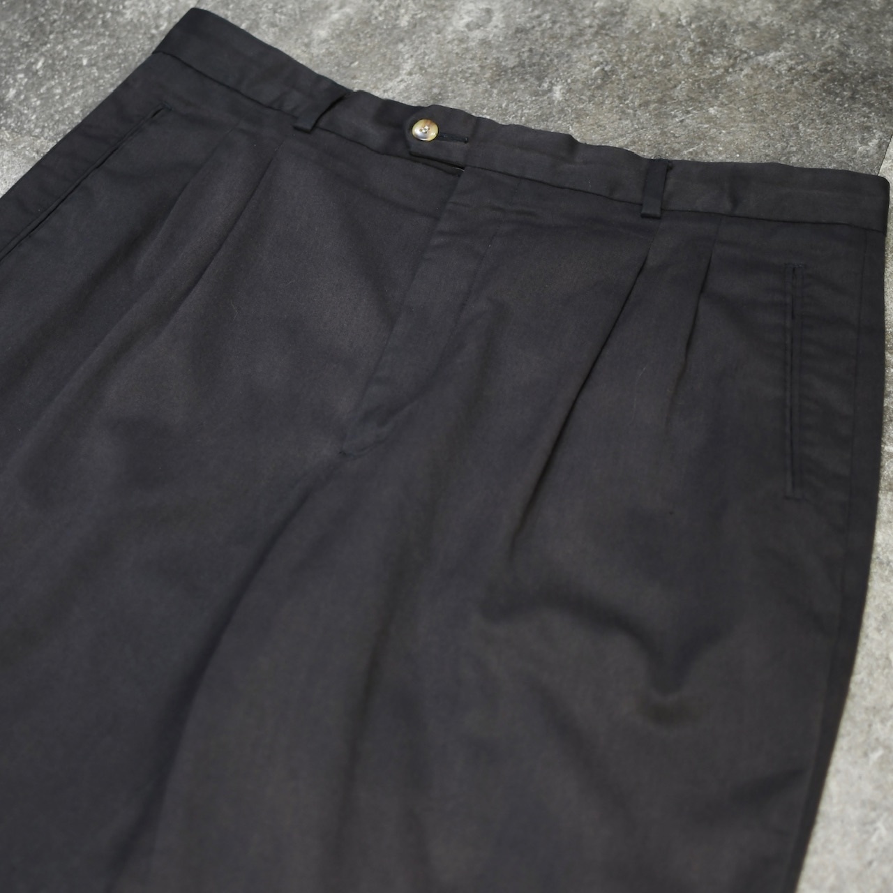 BUGLE BOY rayon blend fade 2tuck slacks