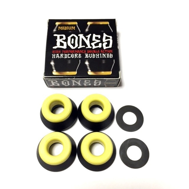 【再入荷】Bones Hardcore Bushings Bones Bushing Black Midium (ボーンズ ハードコア