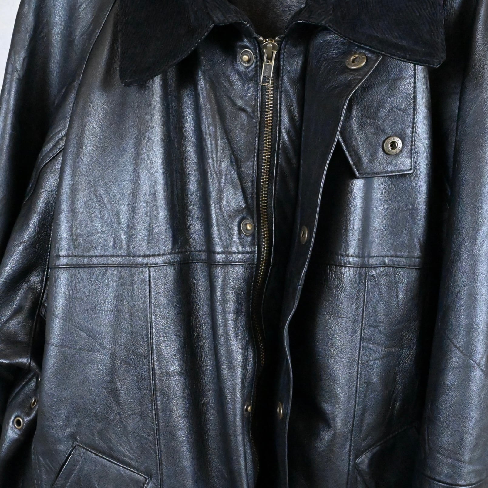 25AW》【YOUSED】 LEATHER DRIVERS JACKET 