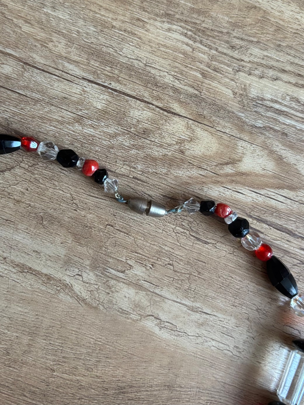 vintage contrast design necklace-5139-7