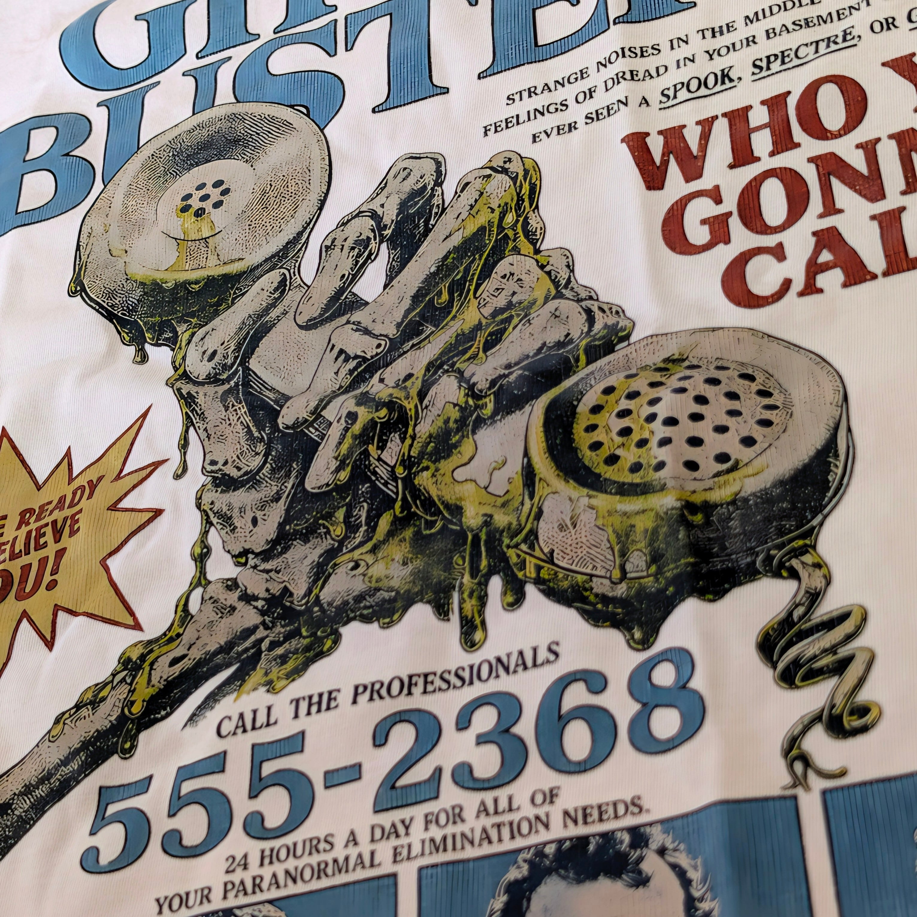 【 Ghostbusters (ゴーストバスターズ ) 】『 WHO YA GONNA CALL? 』映画Tシャツ / Tシャツ〚アメリカン雑貨 アメトイ〛