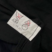 イタリア製 BLACK&WHITE ブラック&ホワイト 長袖シャツ 44/ブラック メンズ ゴルフ ビンテージ