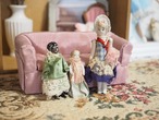 ボネとおしゃれワンピース　ビスクドール（ヒビあり） 画像19