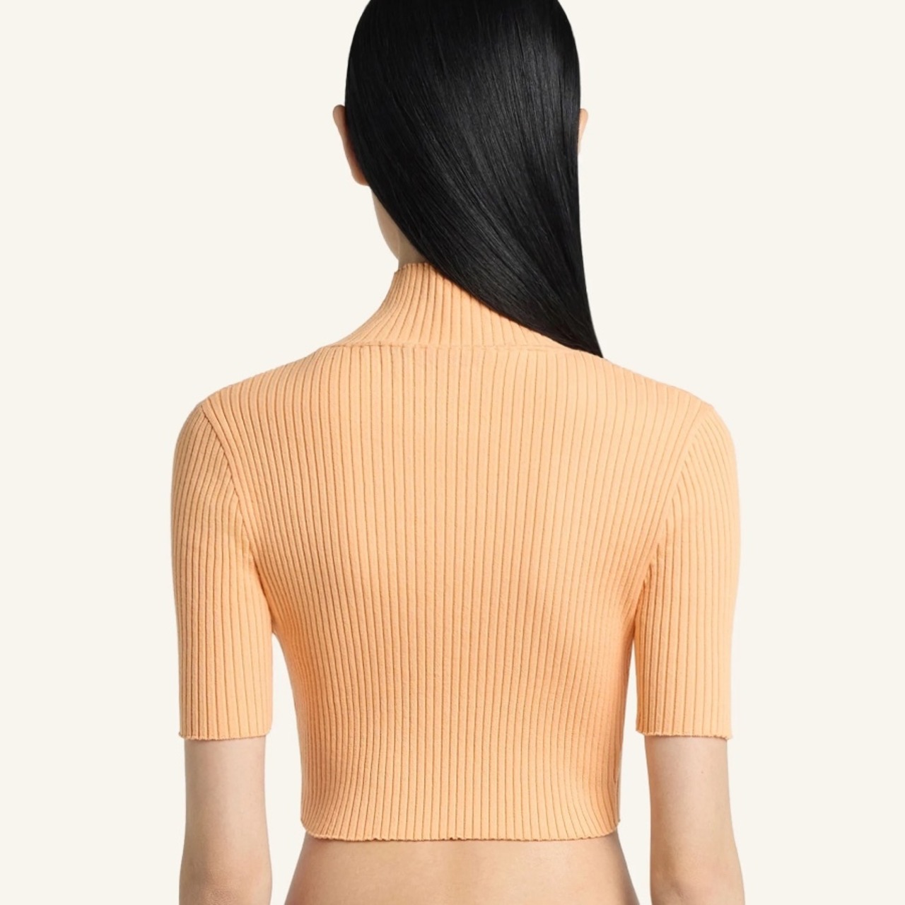 【courreges】CROPPED RIB KNIT TOP - 7