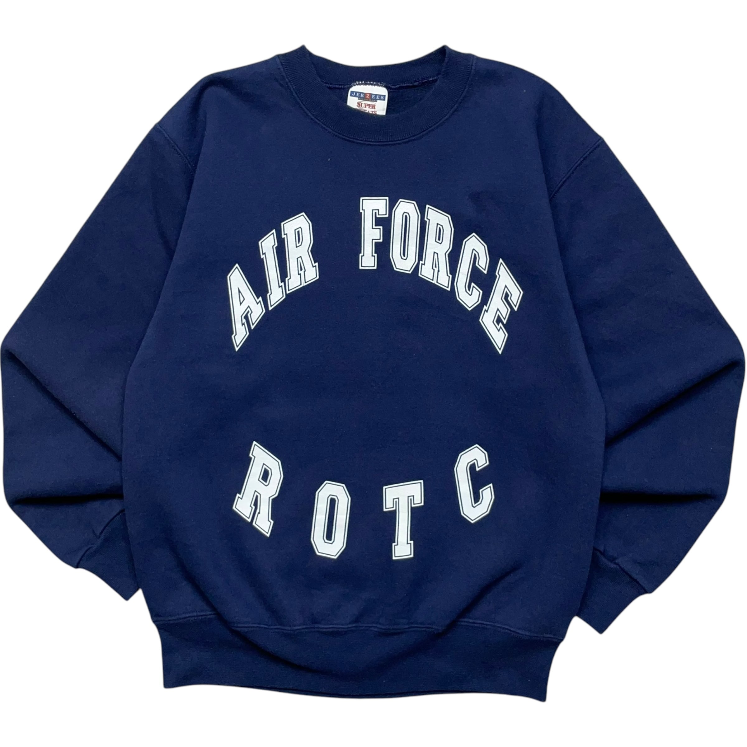 《S》 JERZEES ジャージーズ スウェット U.S.AIRFORCE アメリカ空軍 プリント ネイビー no.6496