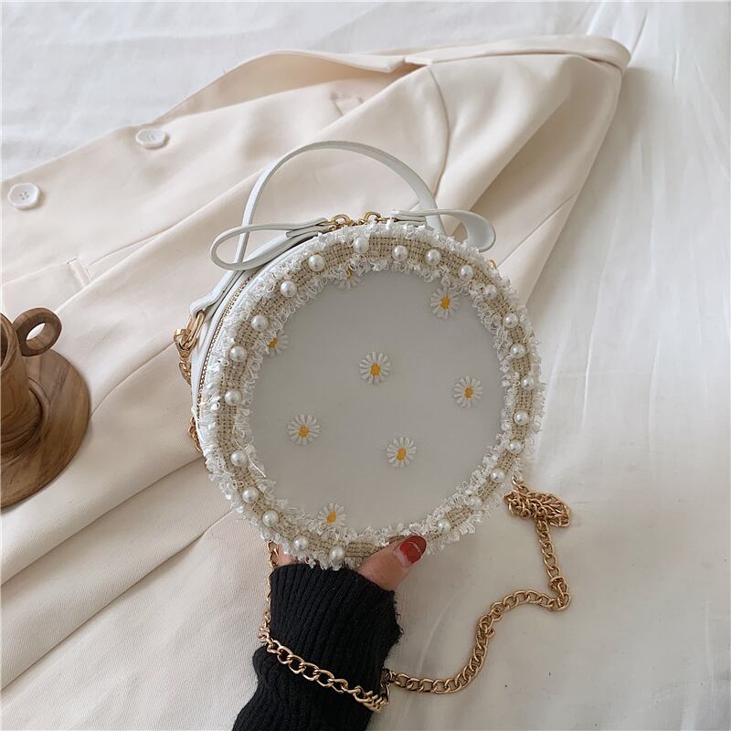 スモールバッグ女性2020新しいバージョンのエインチェーンシングルショルダーメッセンジャーバッグファッションポータブルスモールラウンドバッグ Tiancai_Wing_Bag7358360