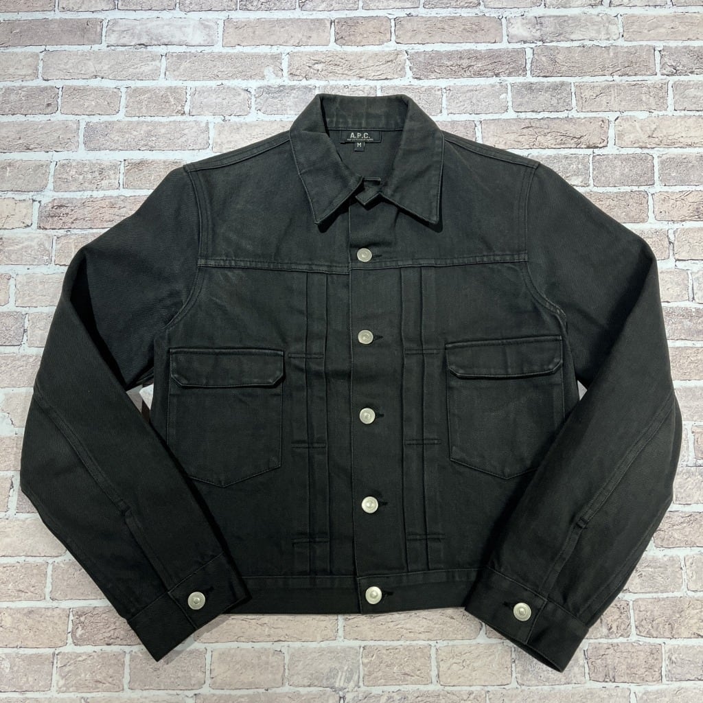 A.P.C 2ND TYPE DENIM JACKET BLACK | safarionline