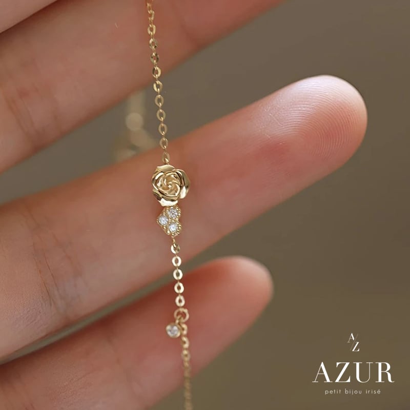 数量限定】ジルコニアローズブレスレット | AZUR Tokyo（アズール