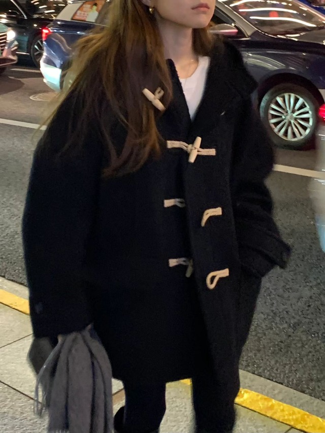 (OUNCE) baby  alpaca hood duffle coat / 2color