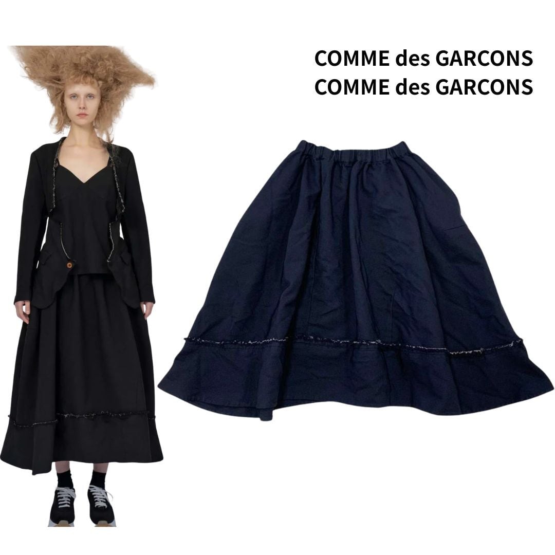 美品 コムコム コムデギャルソン COMME des GARCONS 23SS エステル 縮