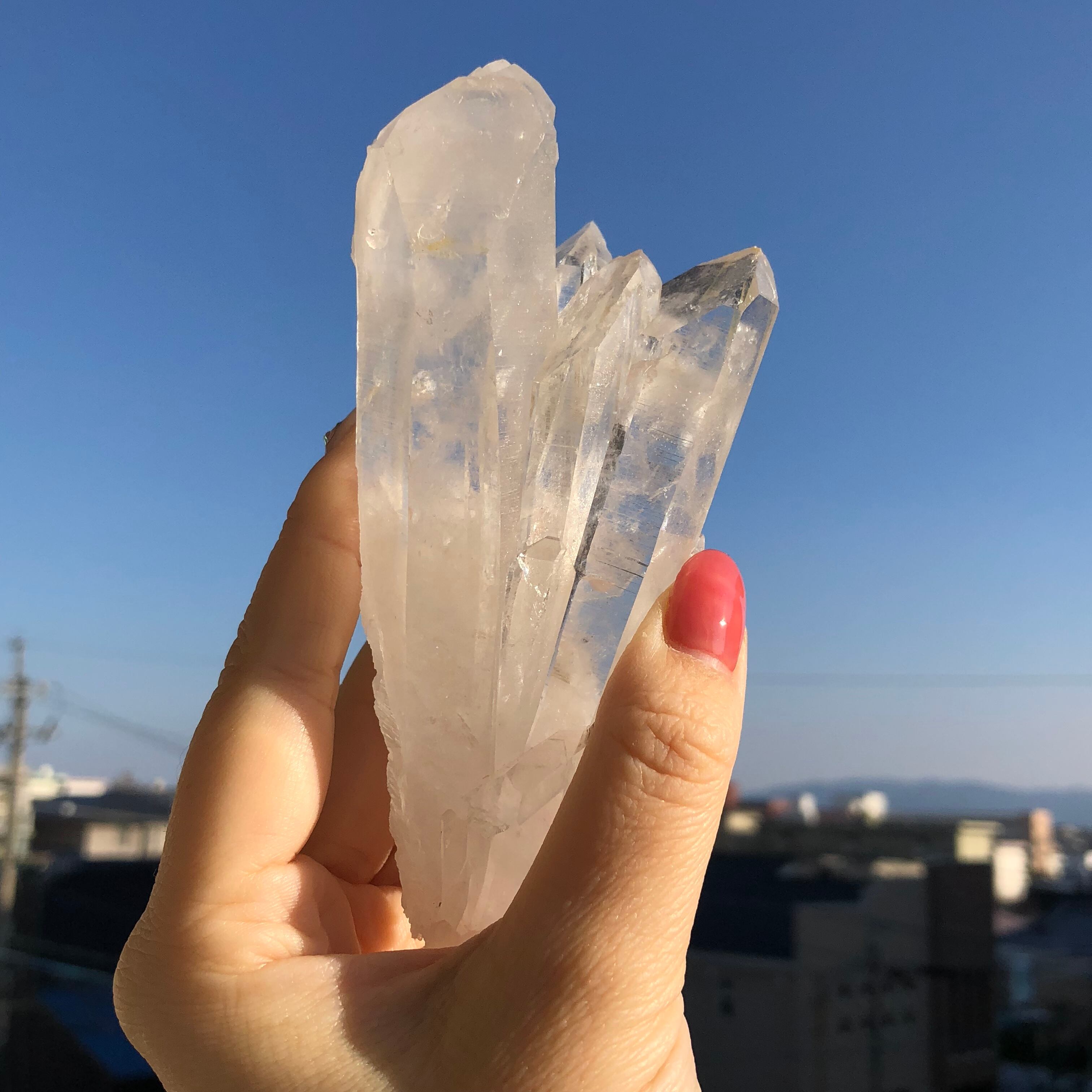 レコードキーパー入り 高品質 アーカンソー産 水晶 クラスター A