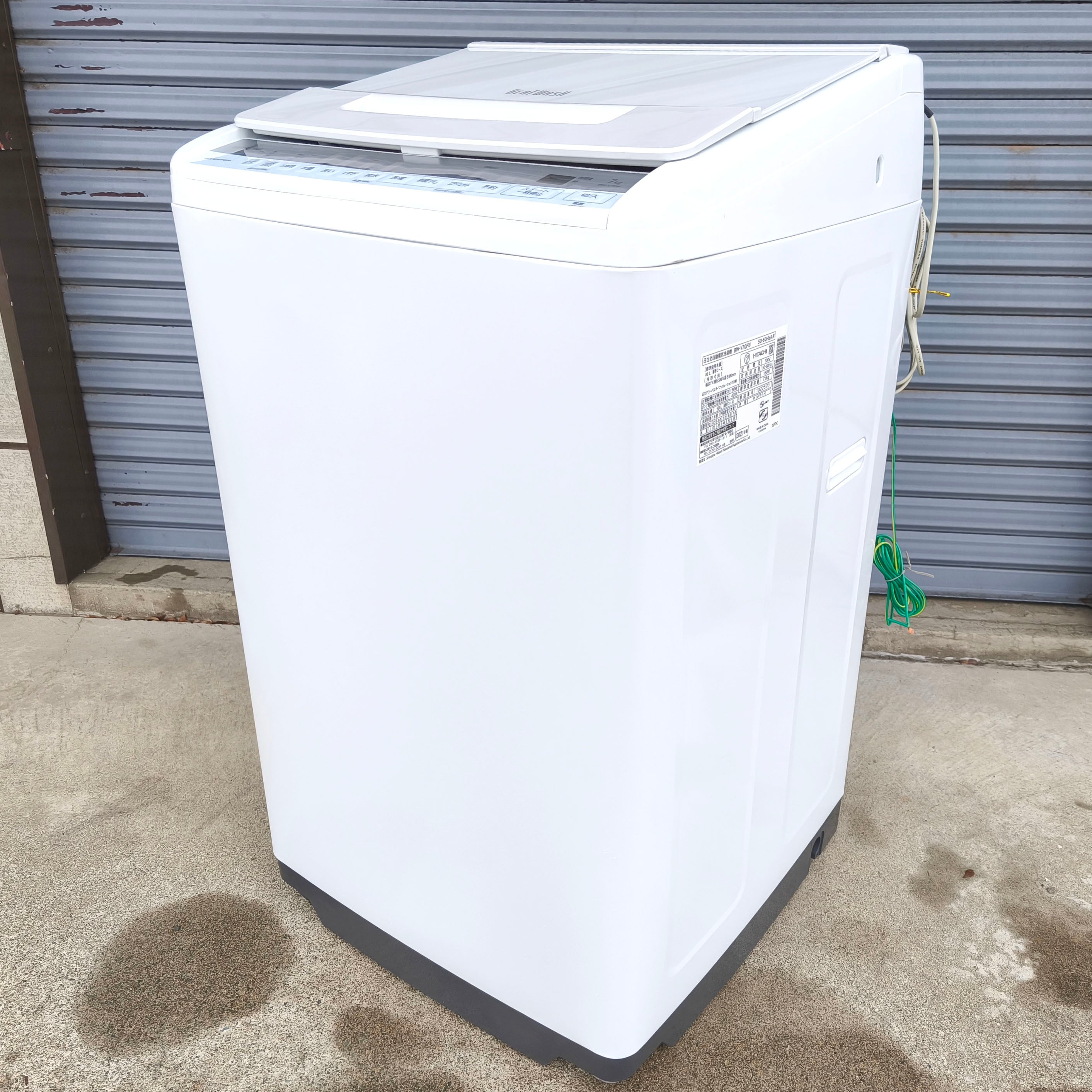 在庫処分#426 洗濯機　日立　BW-V7OF 2021年製 日立・全自動電気洗濯機・ビートウォッシュ・7.0㎏・2021年製・風呂水