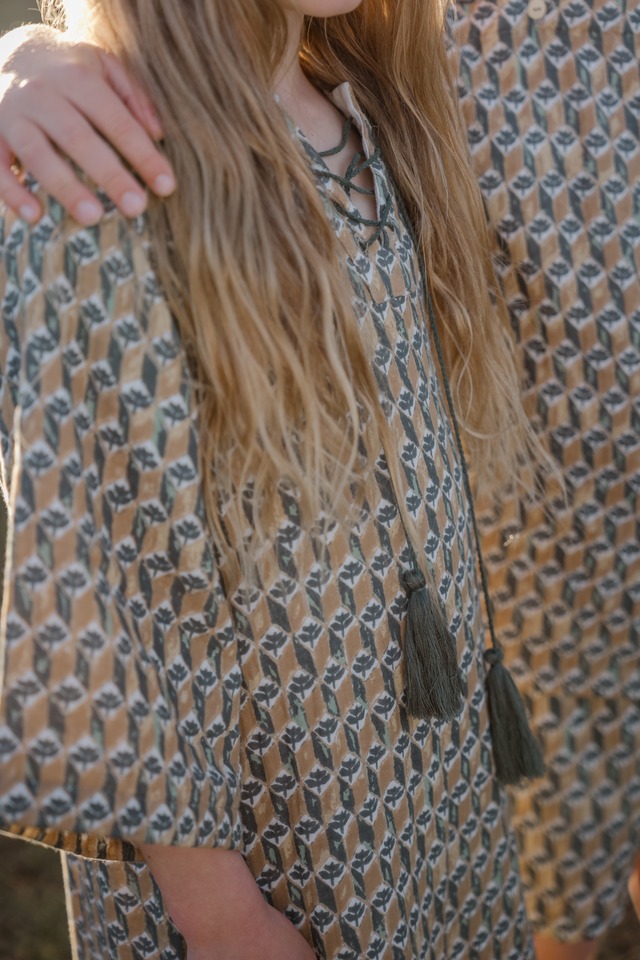 《即納》son and daughter / Obin Maxi Dress 1-2Y/3-4Y