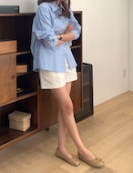 【26ss】Center-slit Flat shoes_5colors